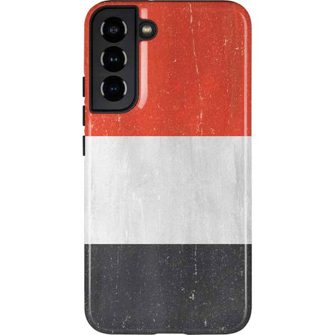 Yemen Flag Distressed Galaxy S22 Plus Pro Case